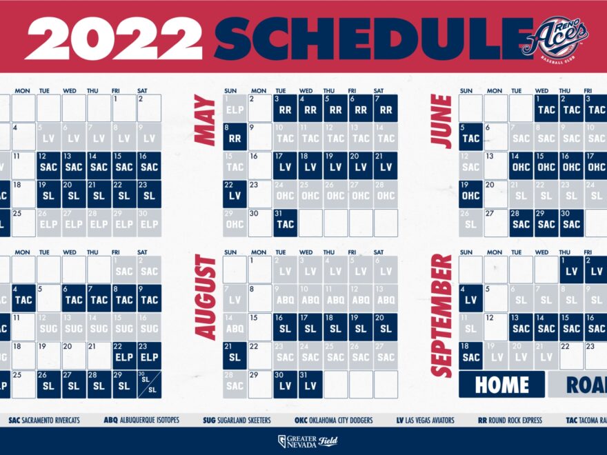 Reno Aces Unveil 2022 Season Schedule MiLB