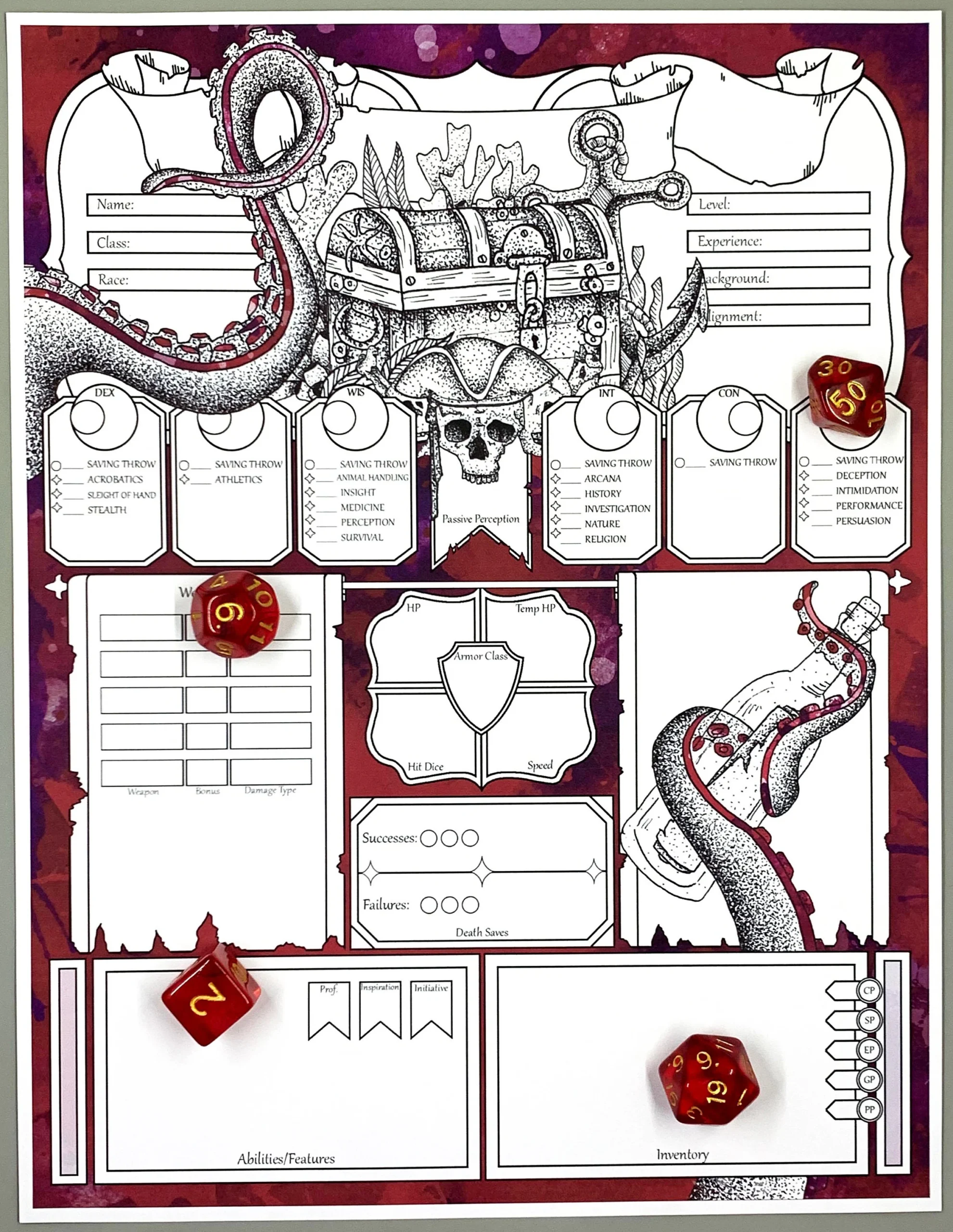 Printable Dnd Character Sheet 5e Rogue