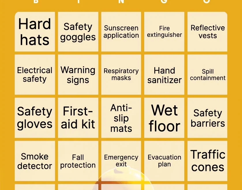 Safety Bingo Printable Customizable Bingo Card Creator