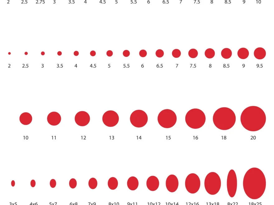Seed Bead Size Chart