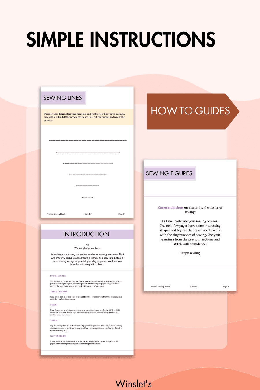 Sewing Practice Sheets Sewing Sheets For Beginners Learn Fast Winslet s Sewing Patterns Sewing Practice Sheets Sewing Sheets For Beginners Learn Fast Winslet s Sewing Patterns