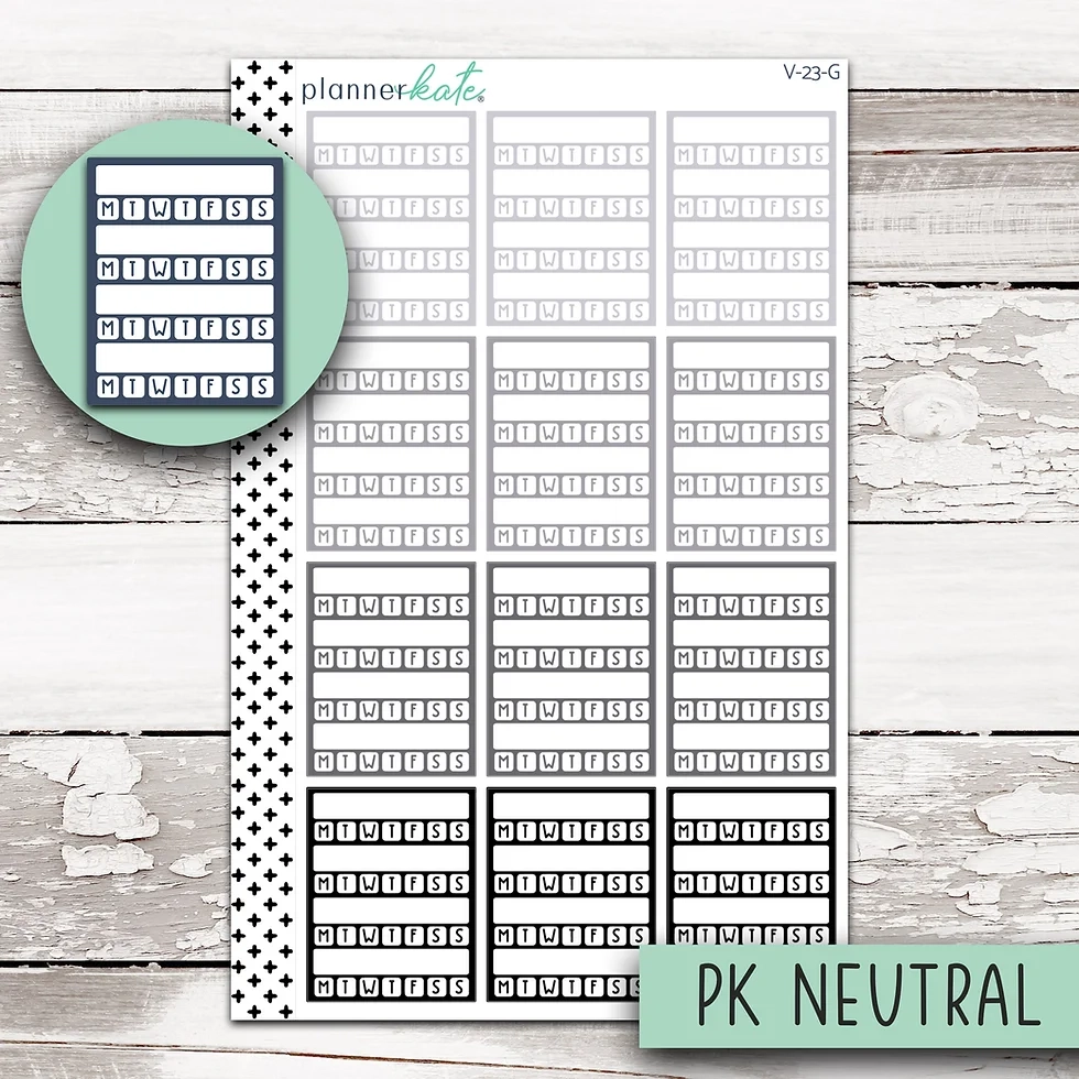 Weekly Planner Sidebar Free Printable