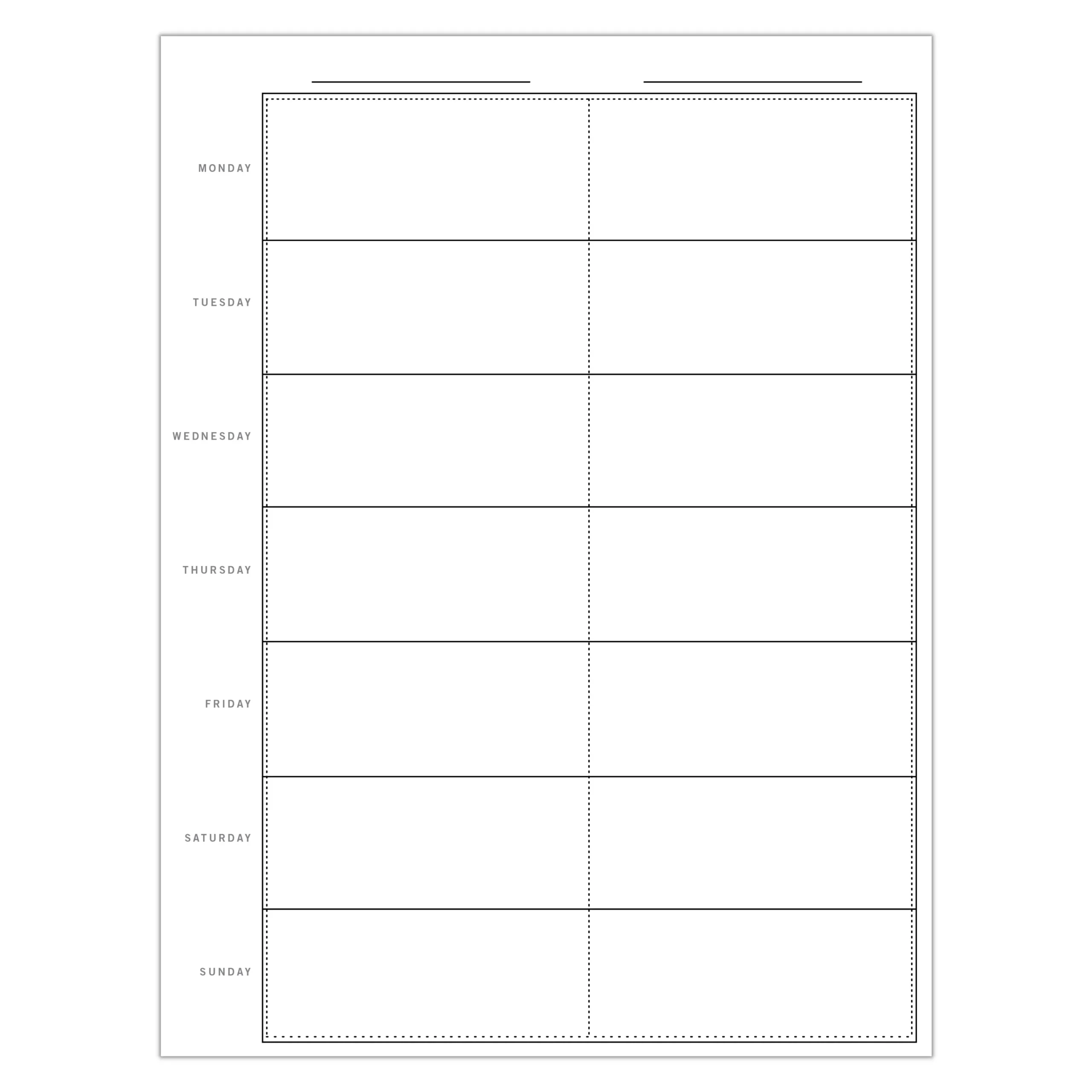 Printable 5x7 Daily Planner