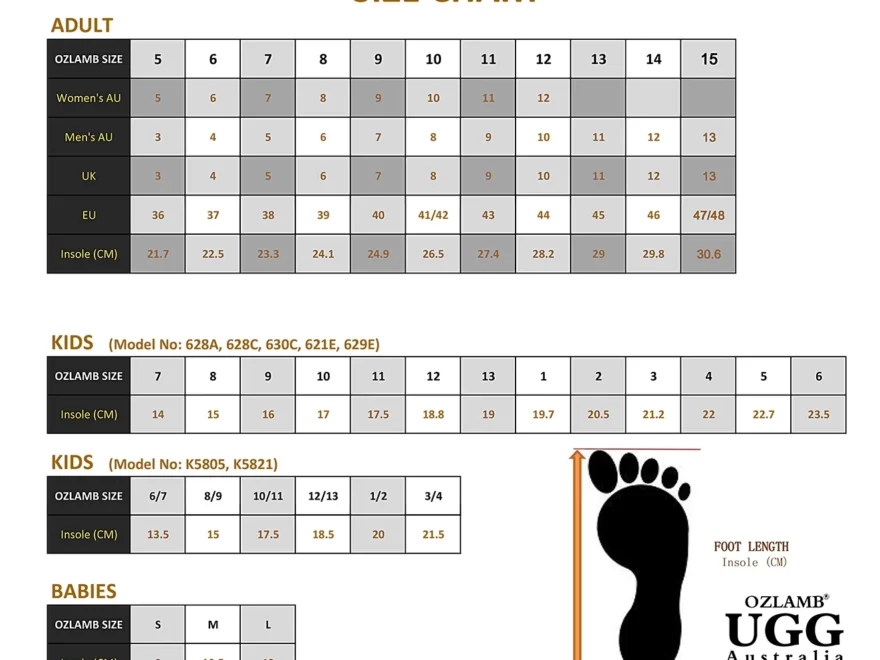 Slippers Ugg Women 039 s Shoe Size Chart Ugg Women s Shoe Size Chart Best Sale