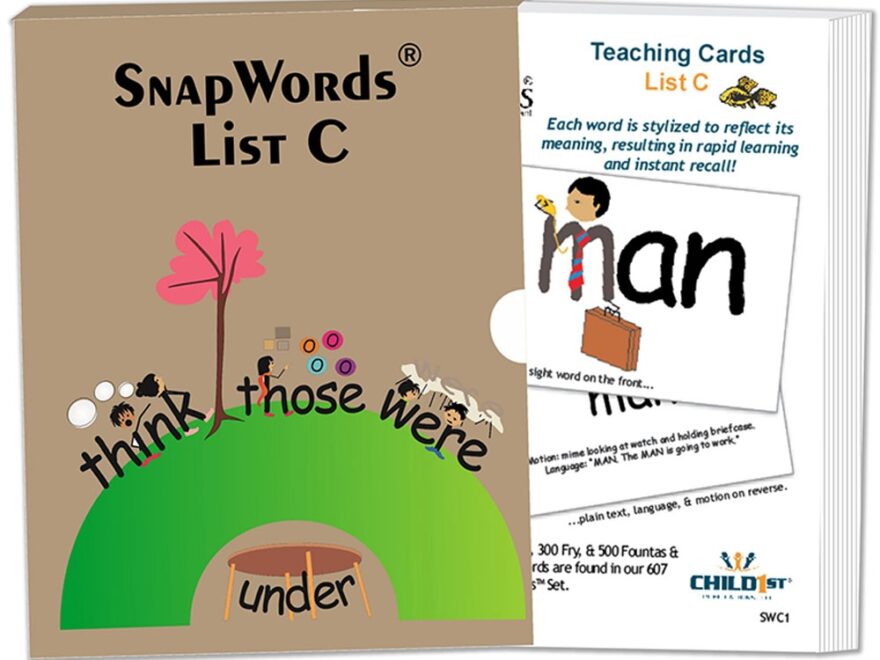 Snapwords Teaching Cards List C HB SWC1 Harebrain Inc Reading language Arts Sight Words