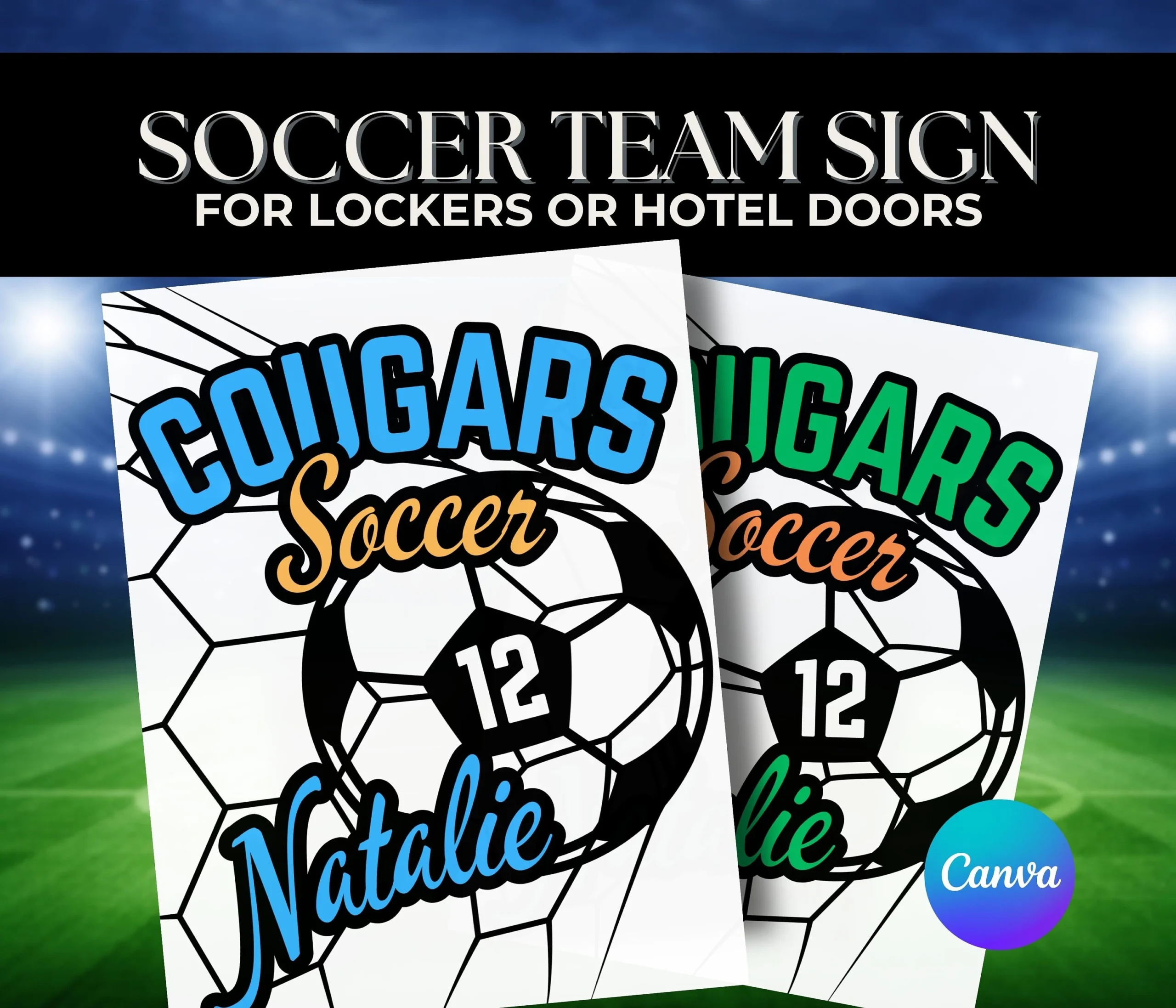 Printable Soccer Door Signs
