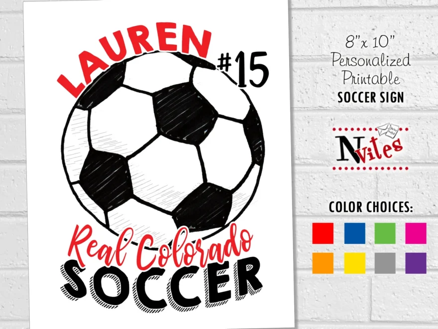 Soccer Locker Sign Personalized Soccer Team Door Signs Custom Soccer Room Decor Printable Soccer Signs For Locker Room Etsy