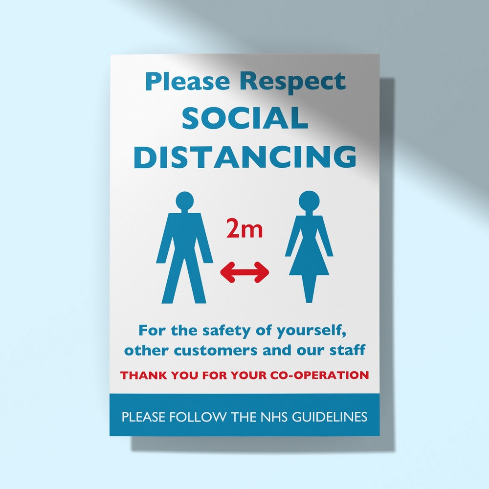 Printable Social Distancing Signs Uk