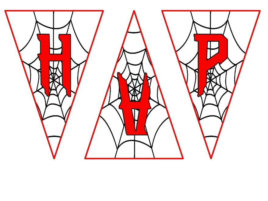Spiderman Happy Birthday Pennant Banner Printable DIY Party Mom