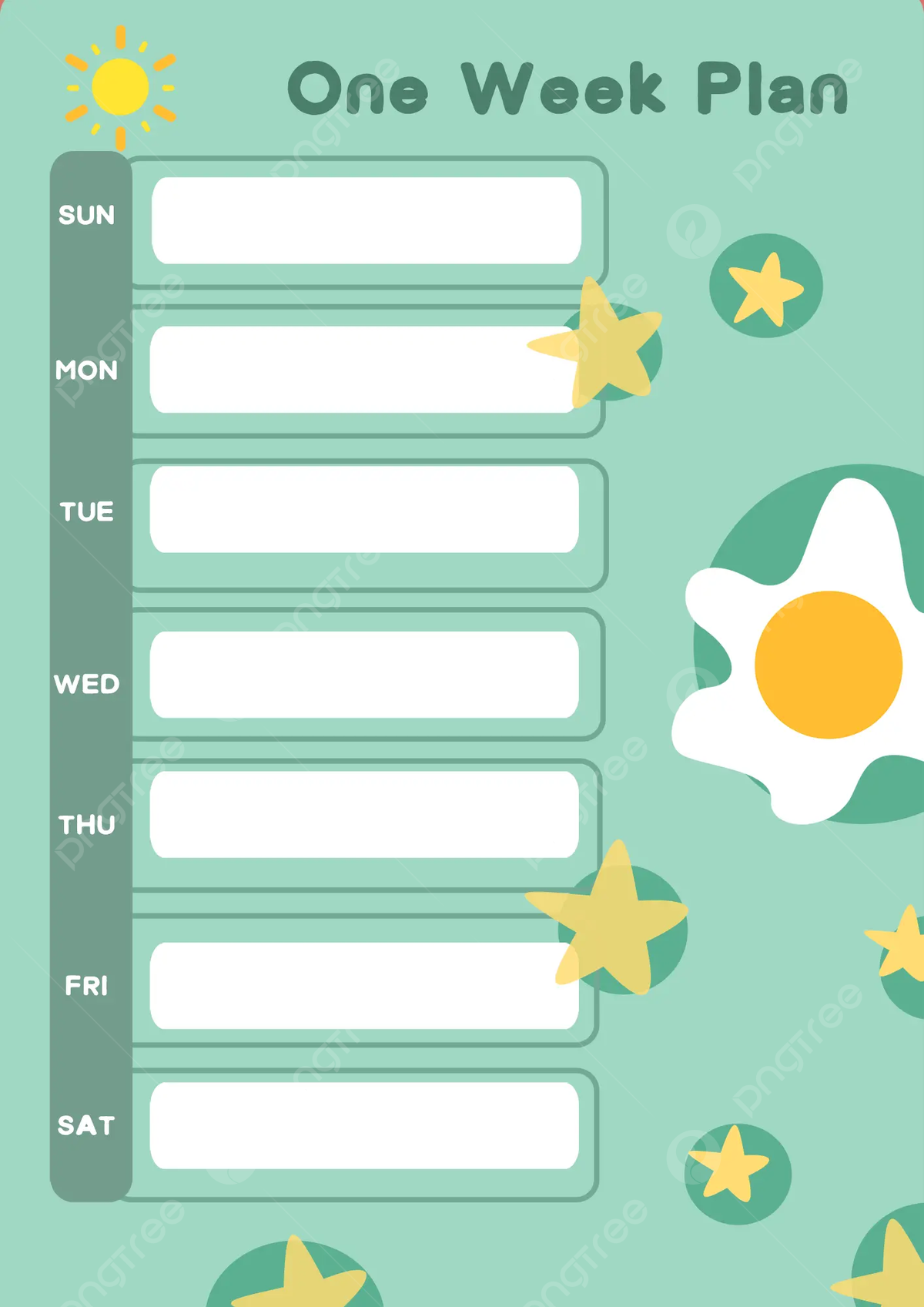 Star Cartoon To Do Template Card Template Download On Pngtree