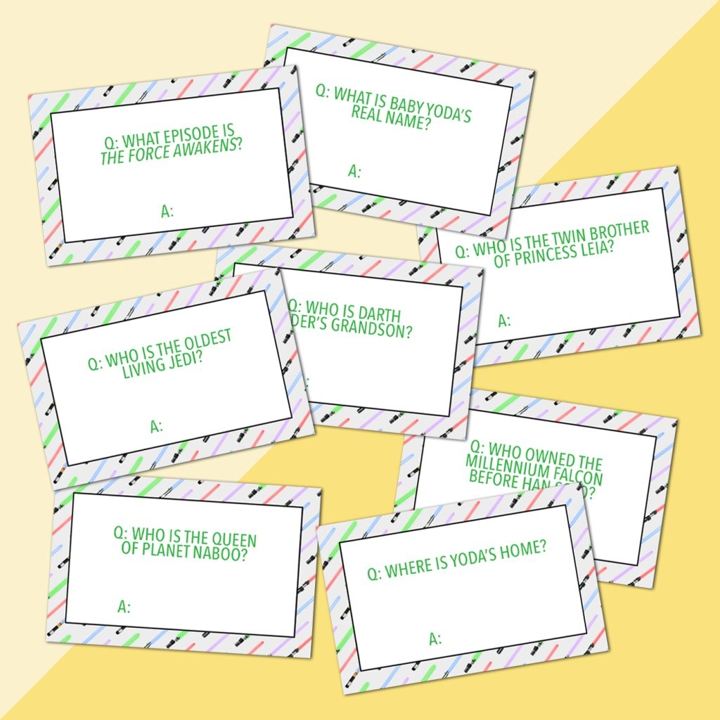 Star Wars Printable Trivia Questions