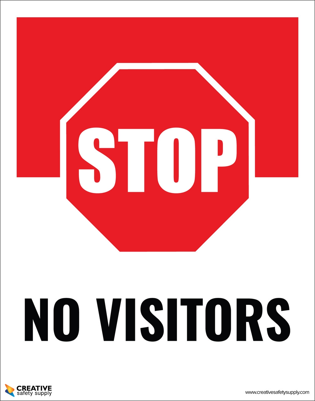 No Visitors Sign Printable