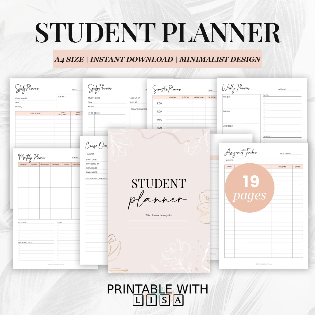 College Student Printable Planner