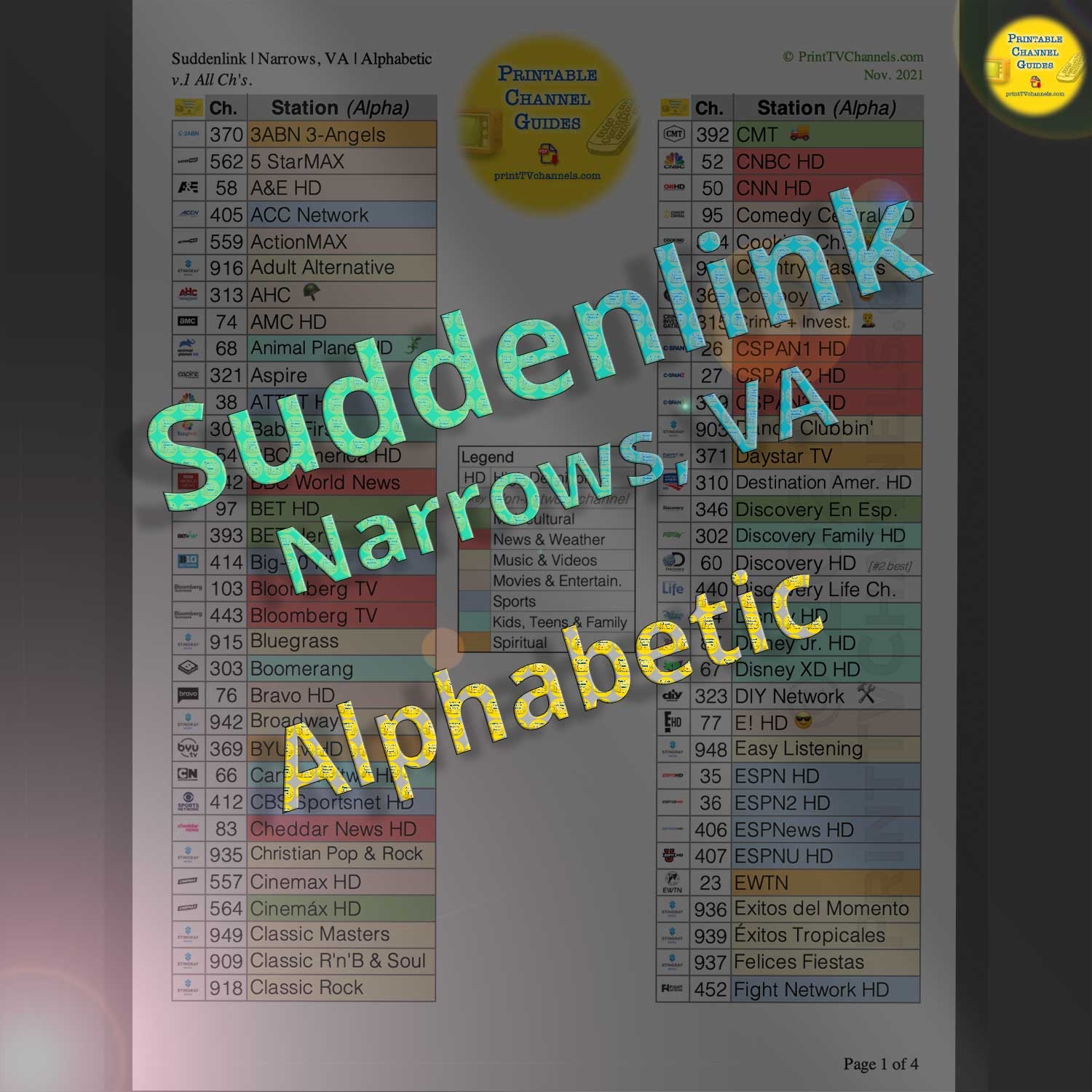 Suddenlink Channel Lineup Roanoke Narrows VA By TV Network Suddenlink Channel Lineup Roanoke Narrows VA By TV Network