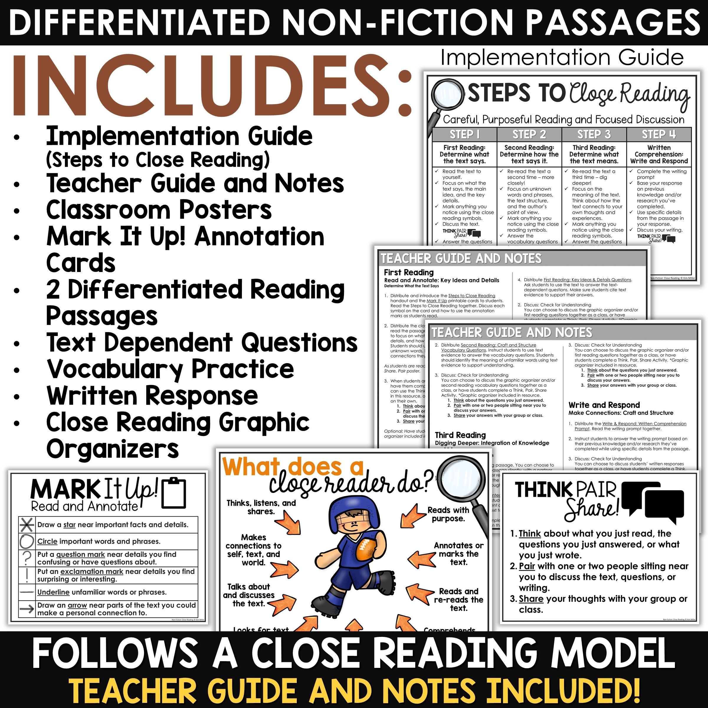 Super Bowl 2026 Football Reading Comprehension Passages Questions Close Reading A Love Of Teaching Kim Miller