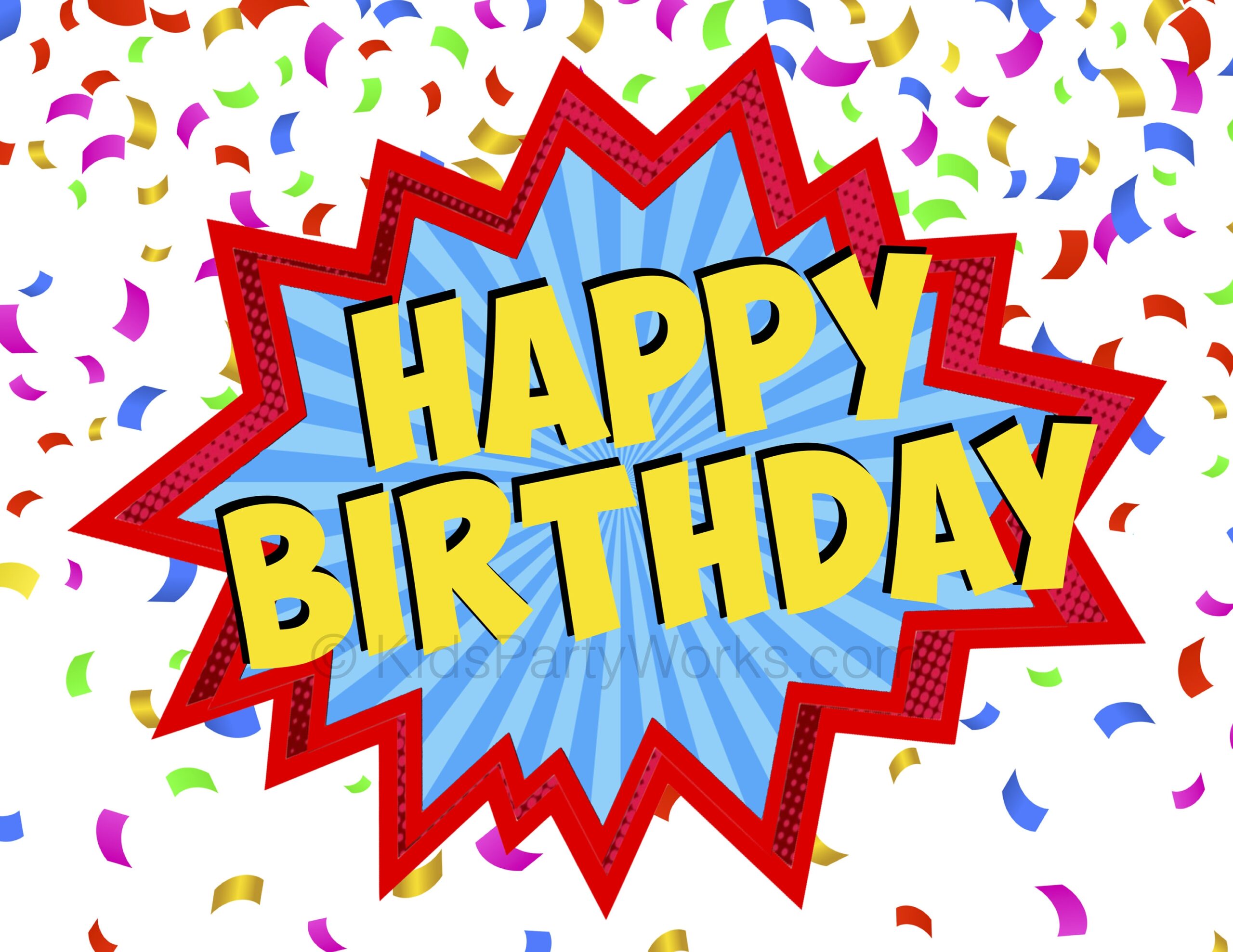 Superhero Happy Birthday Sign Superhero Printables Superhero Party Superhero Decorations Superhero Word Bubble Etsy Israel