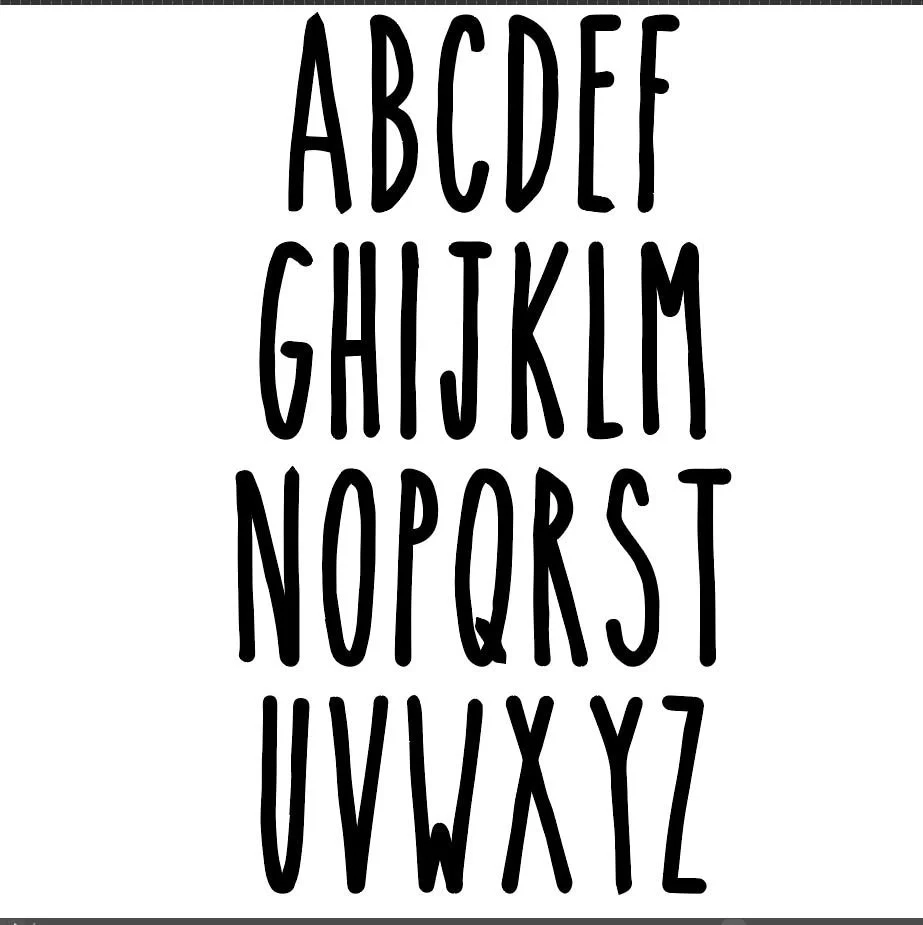Tall Farmhouse Style Wood Letters For Custom Name Signs Or Other Perso Kobasic Creations
