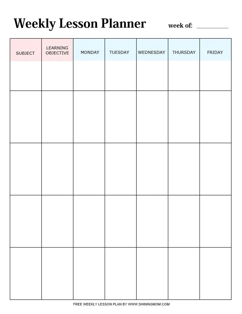 Teacher Planner Templates 40 Printables To Be More Efficient