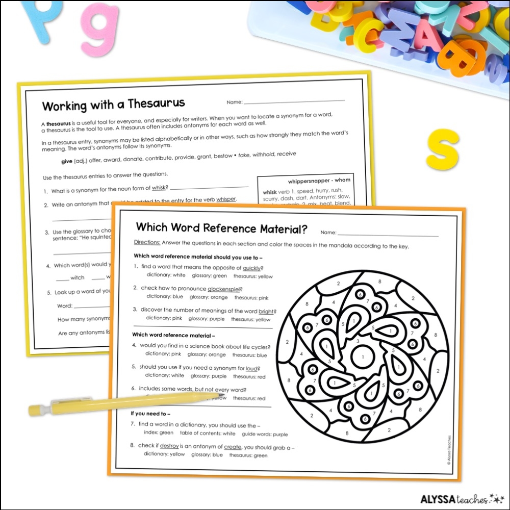 Teaching Word Reference Materials In Upper Elementary Alyssa Teaches Teaching Word Reference Materials In Upper Elementary Alyssa Teaches