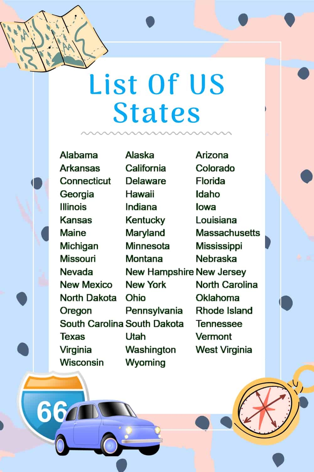 The 50 US States List PDF Download Why People Search For 52