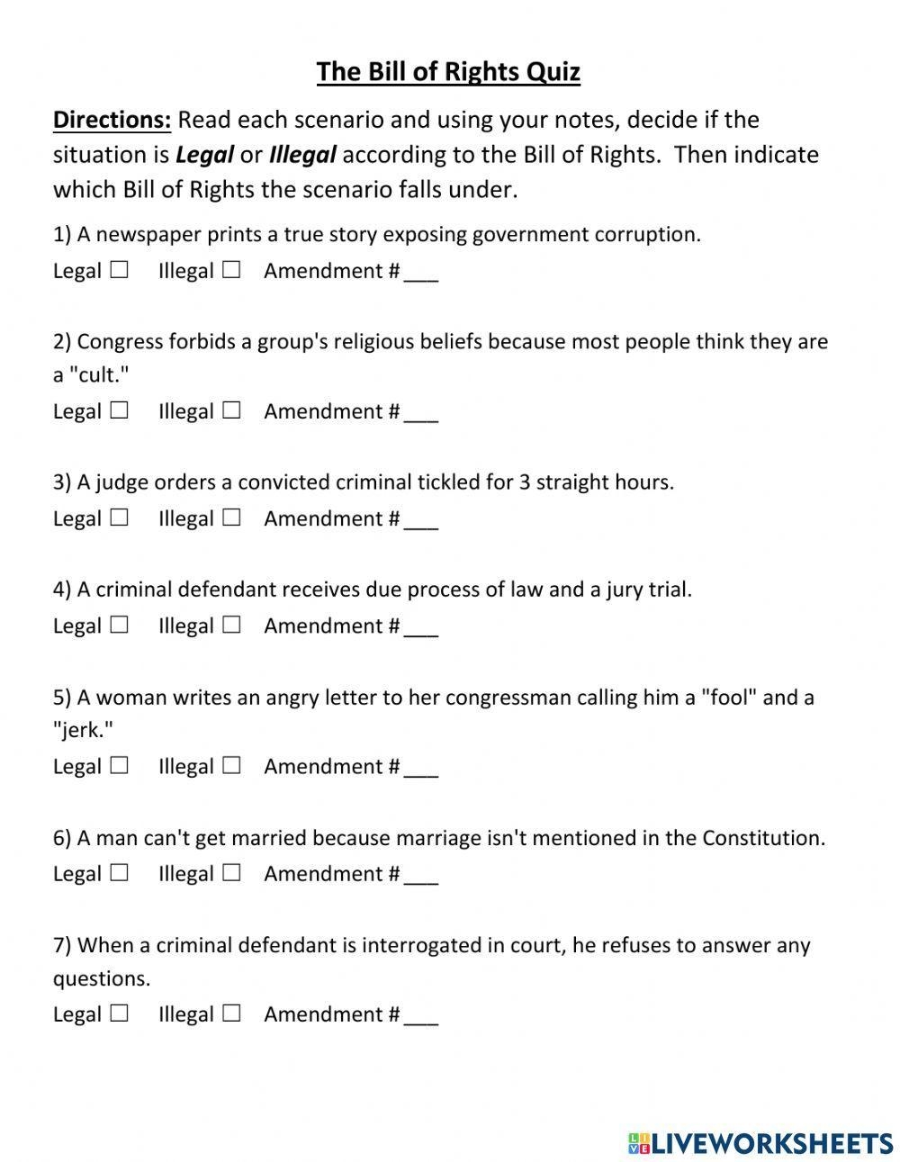 Government 2nd Grade Free Printable Quiz
