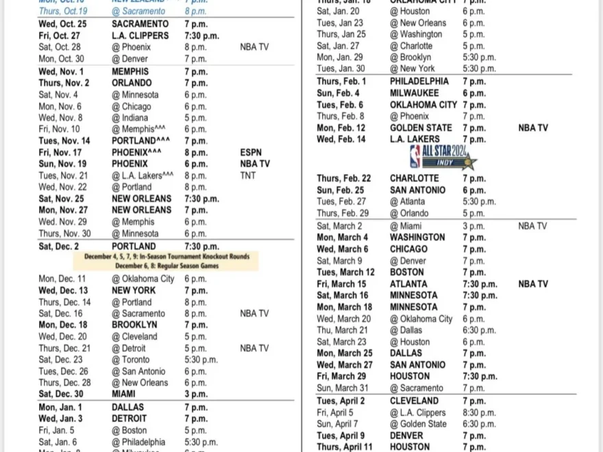 The Full Utah Jazz Schedule R UtahJazz
