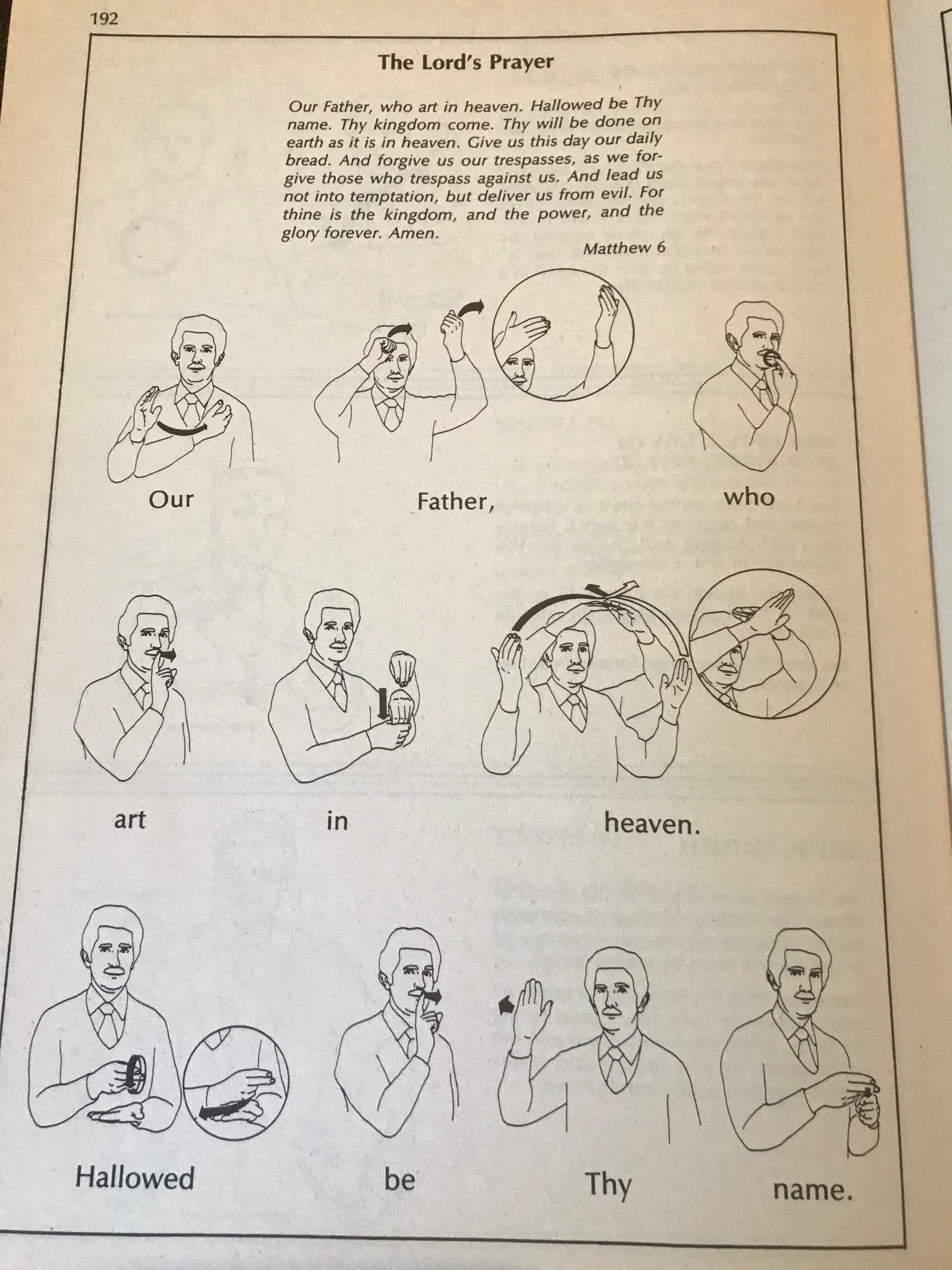 The Lord s Prayer In American Sign Language Spring 2020 Davis United Methodist Church
