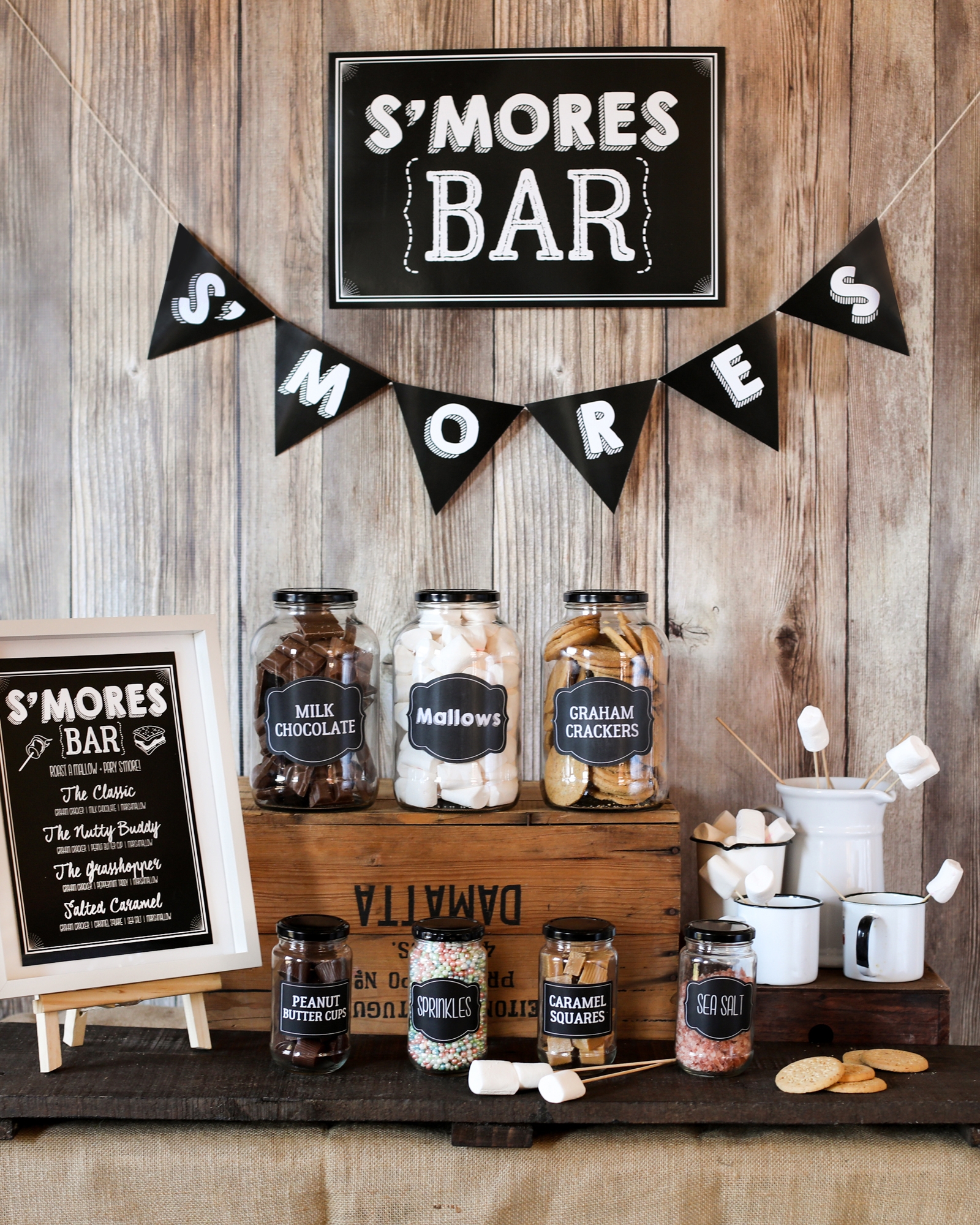 The Ultimate FREE S Mores Bar Set Up Sunshine Parties The Ultimate FREE S Mores Bar Set Up Sunshine Parties