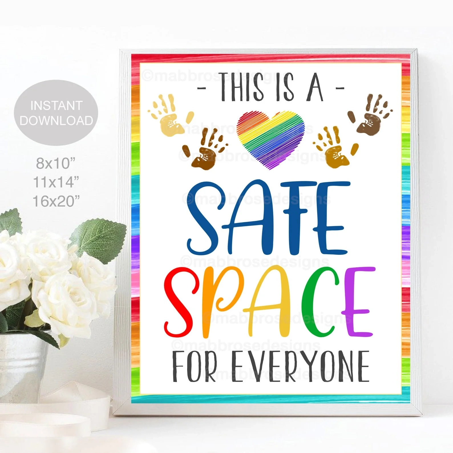 This Is A Safe Space Poster TidyLady Printables