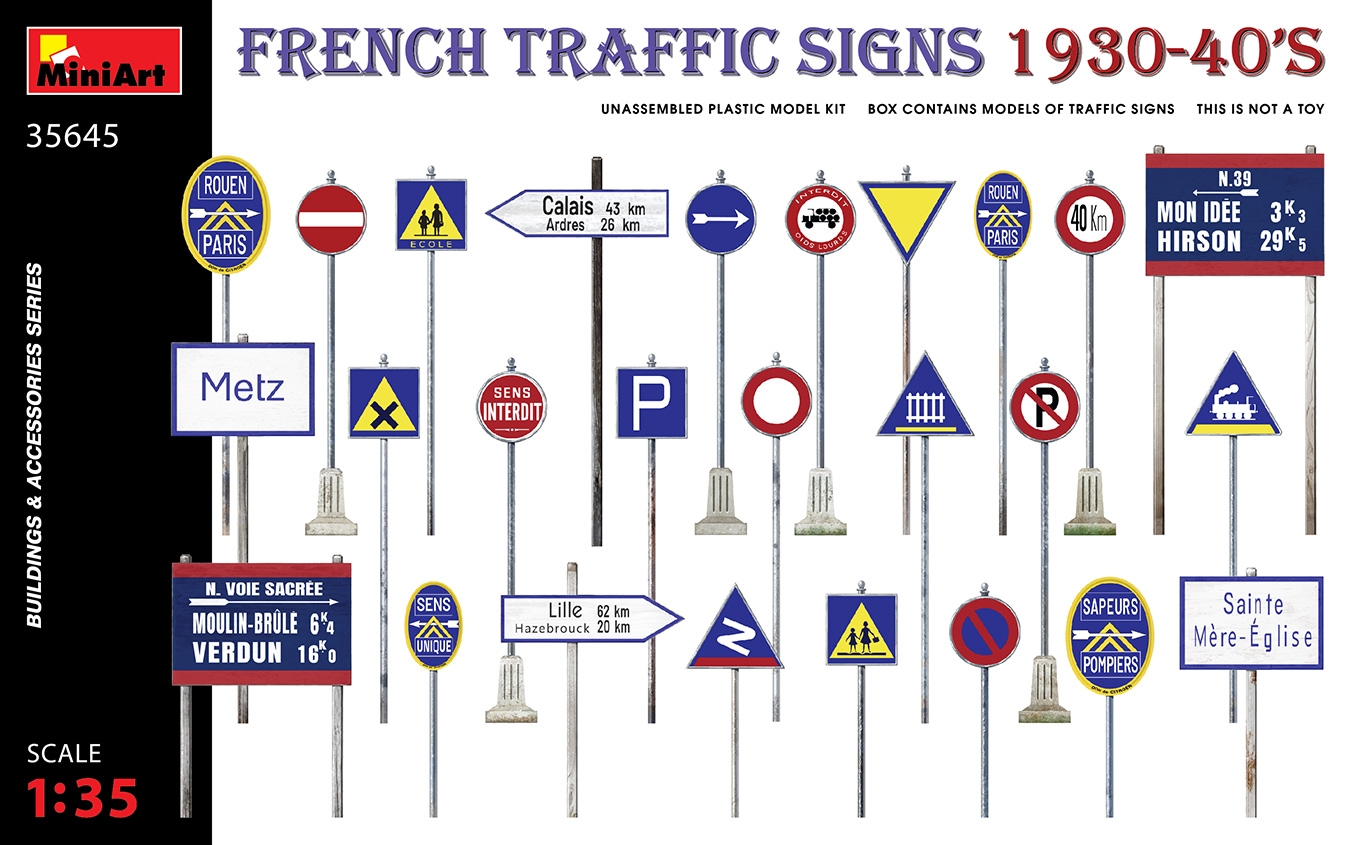 Printable French Road Signs