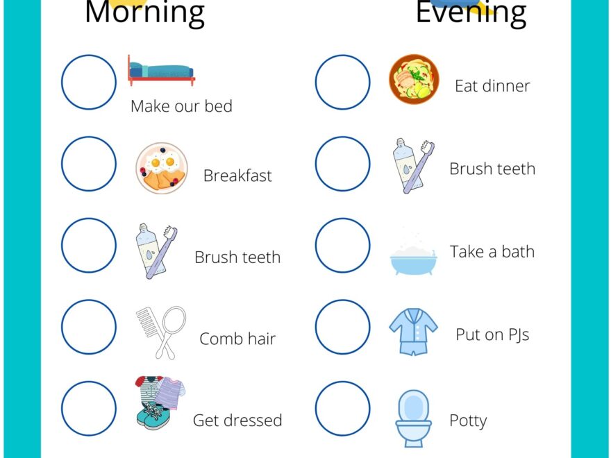 Toddler Routine Chart Mommylytics