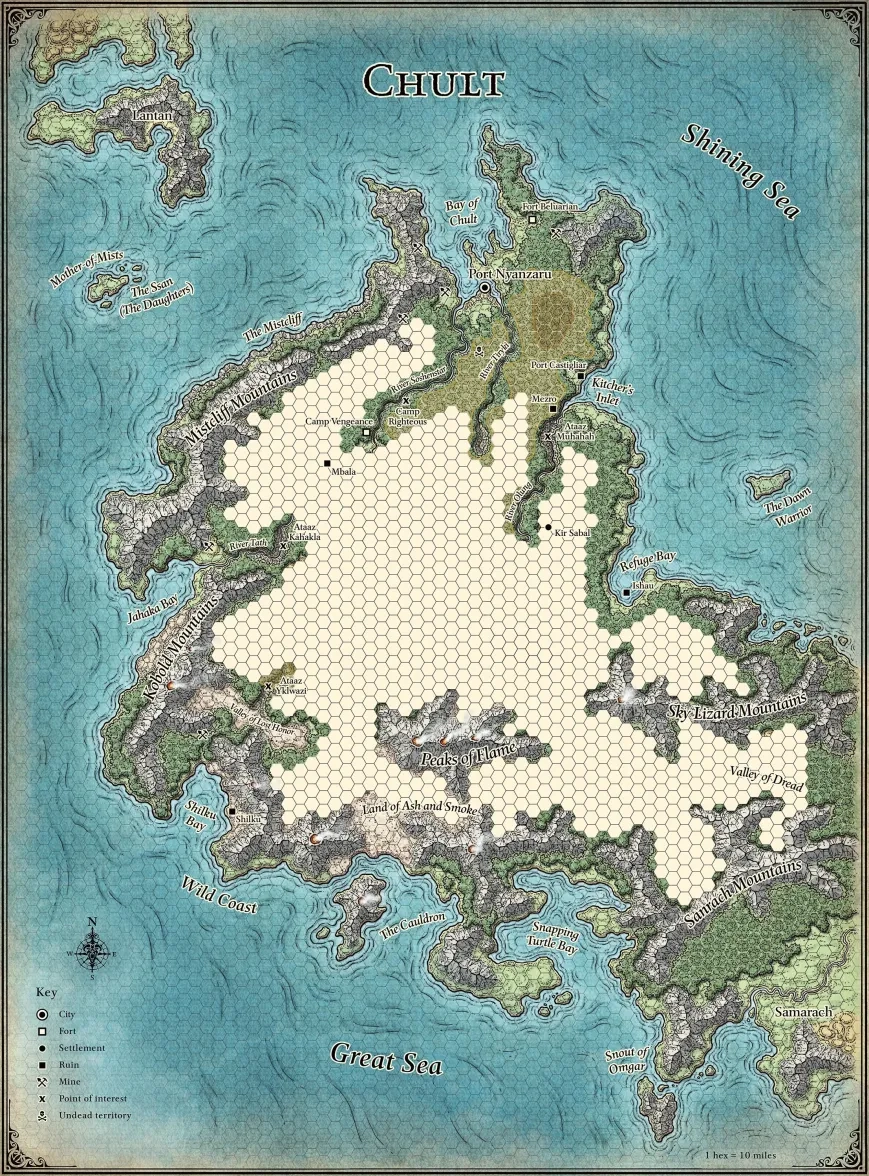 Tomb Of Annihilation Printable Charts