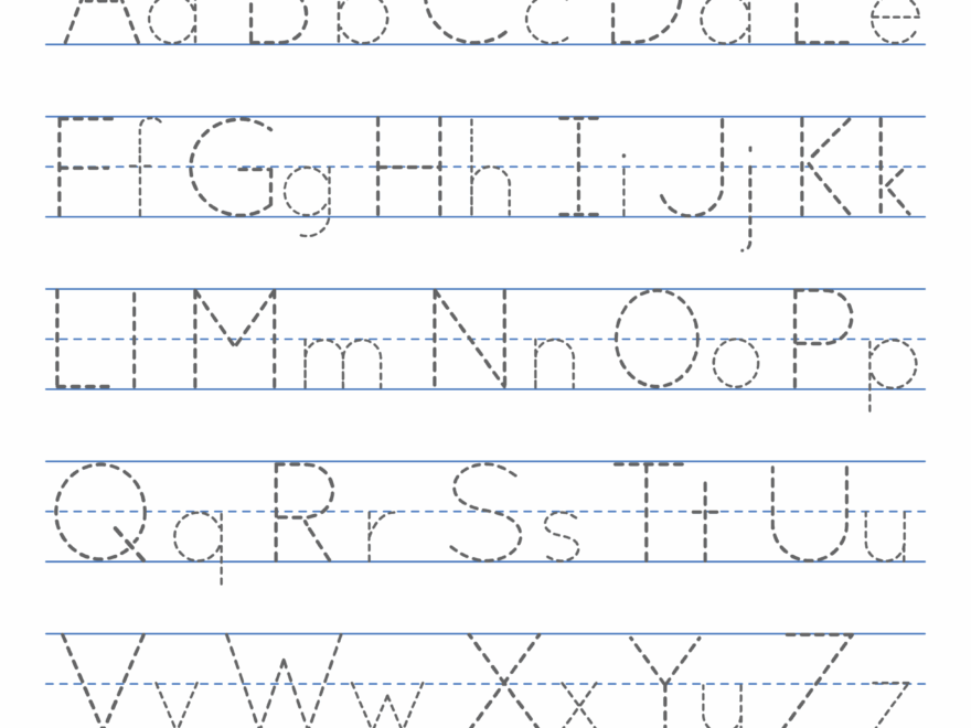 Tracing Alphabet Letters Printable Handwriting Worksheets Free Printables Monograms Design Tools Patterns DIY Projects