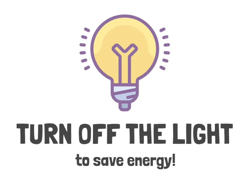 Turn Off The Light Sign Printable Etsy
