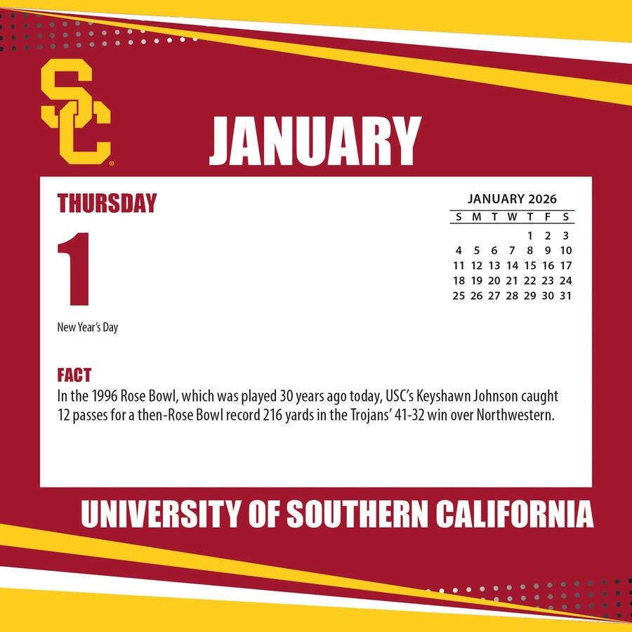 Printable 2026 Usc Football Schedule