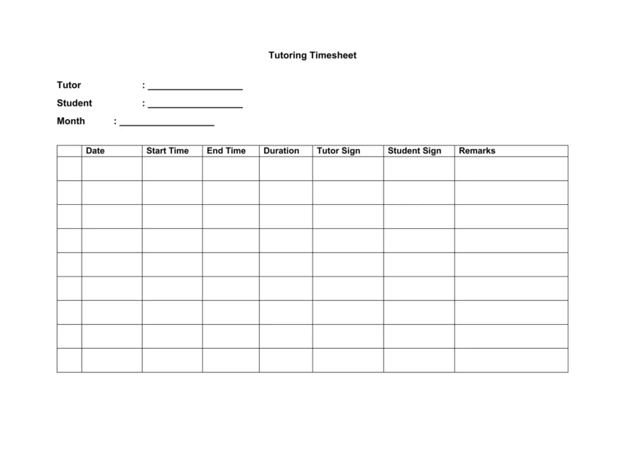 Tutoring Timesheet docx