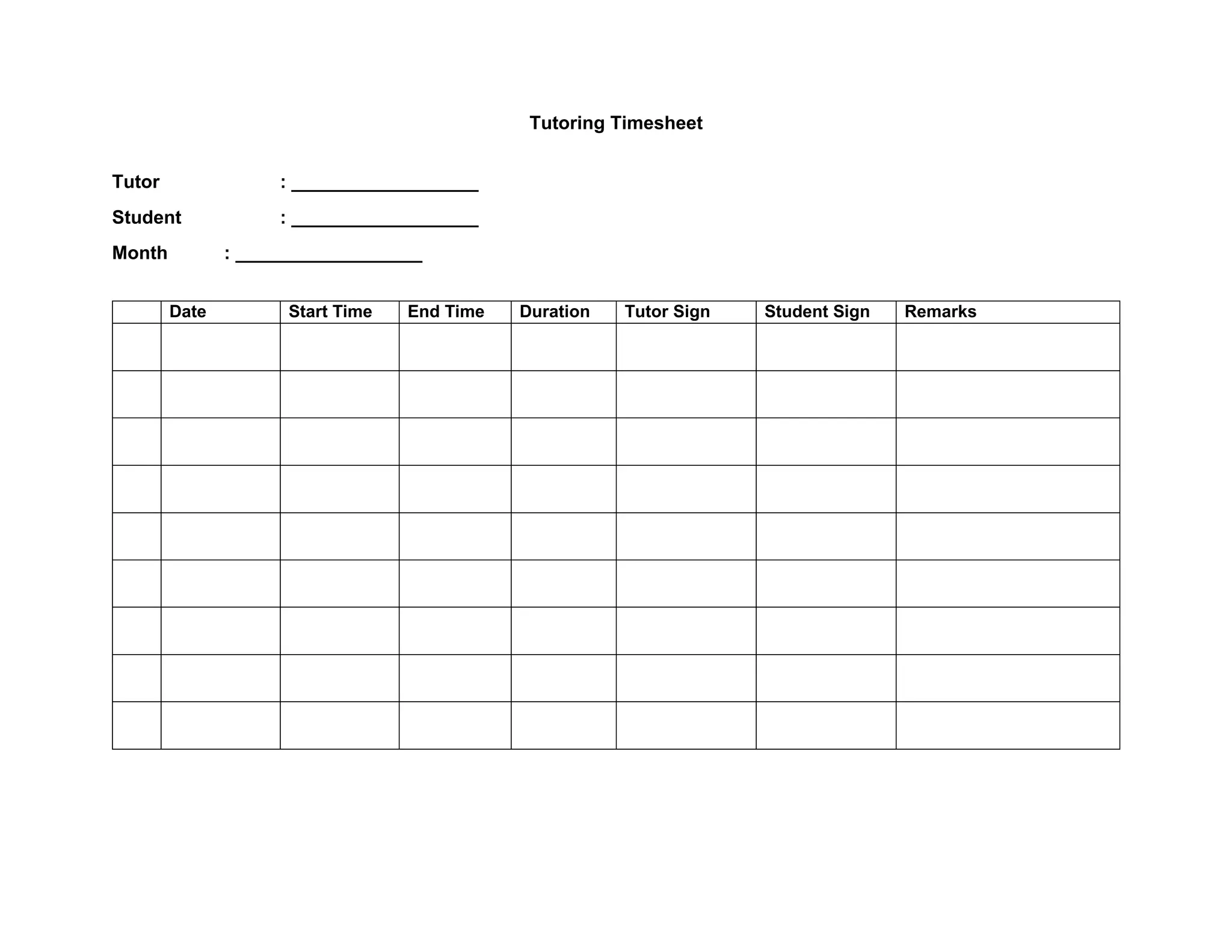 Tutoring Timesheet docx