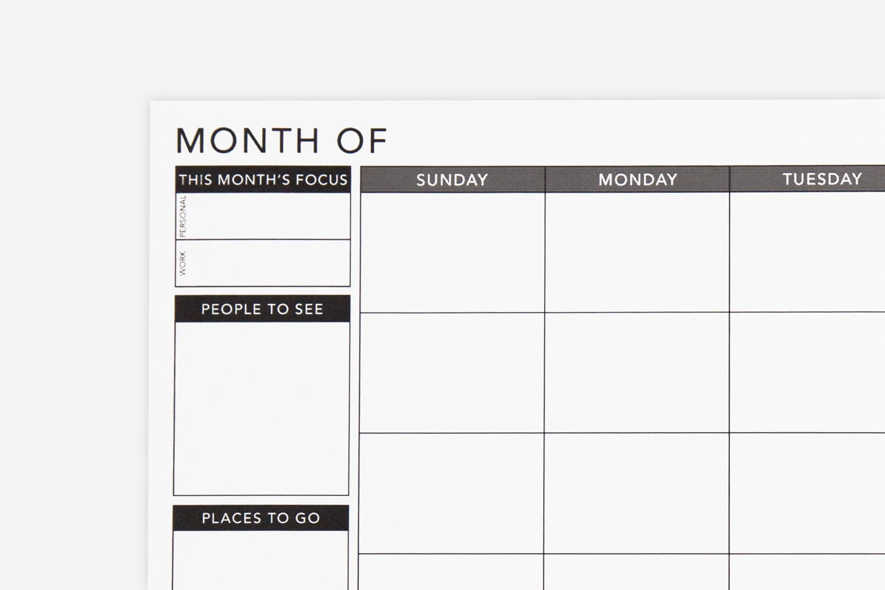Free Printable Passion Planner