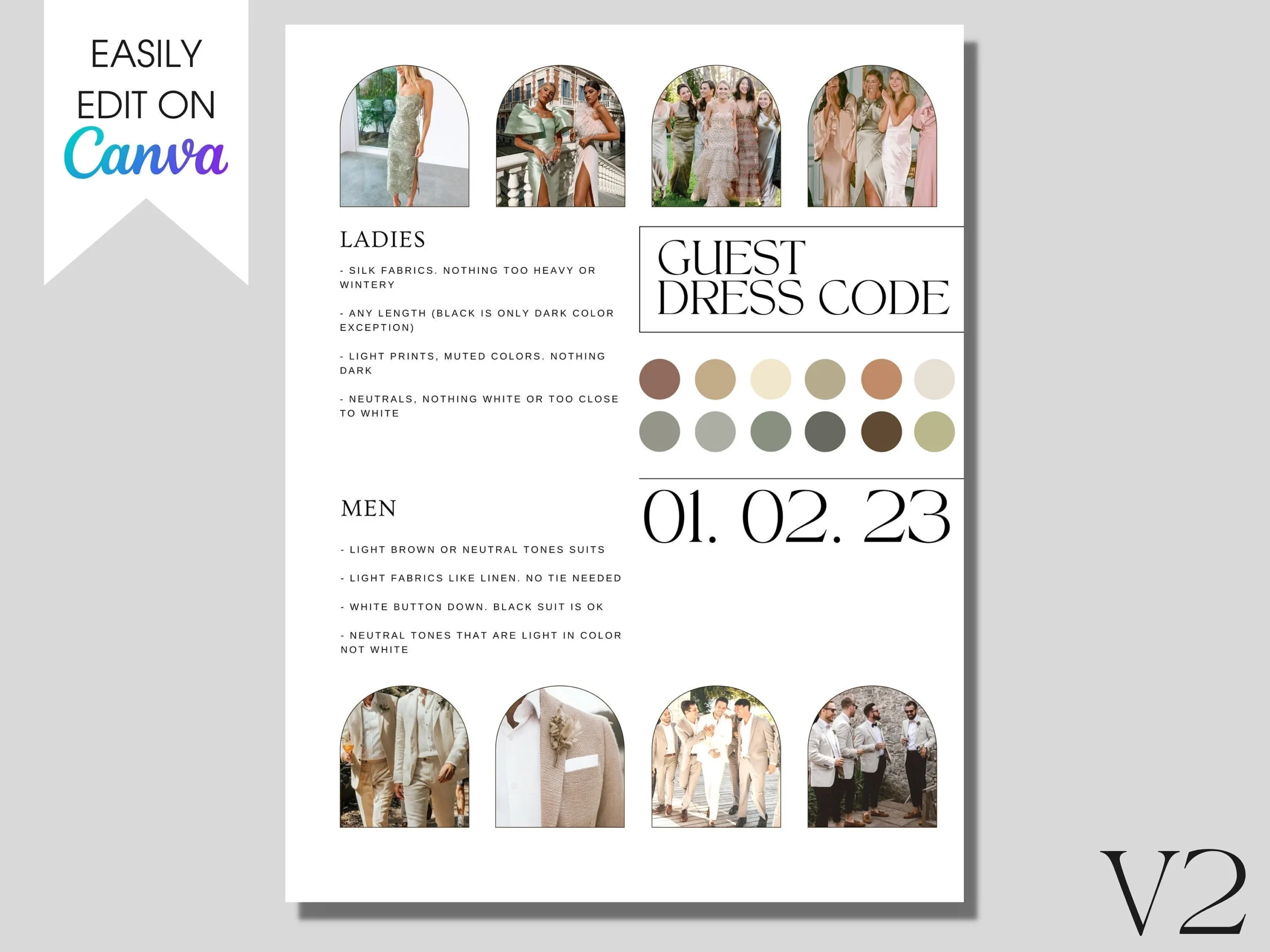 Dress Etiquette Chart Printable