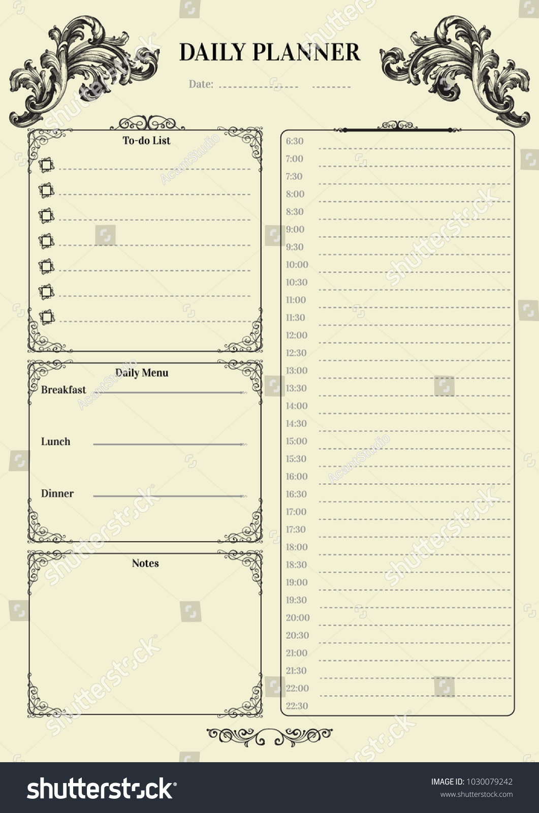 Retro Planner Printables Free