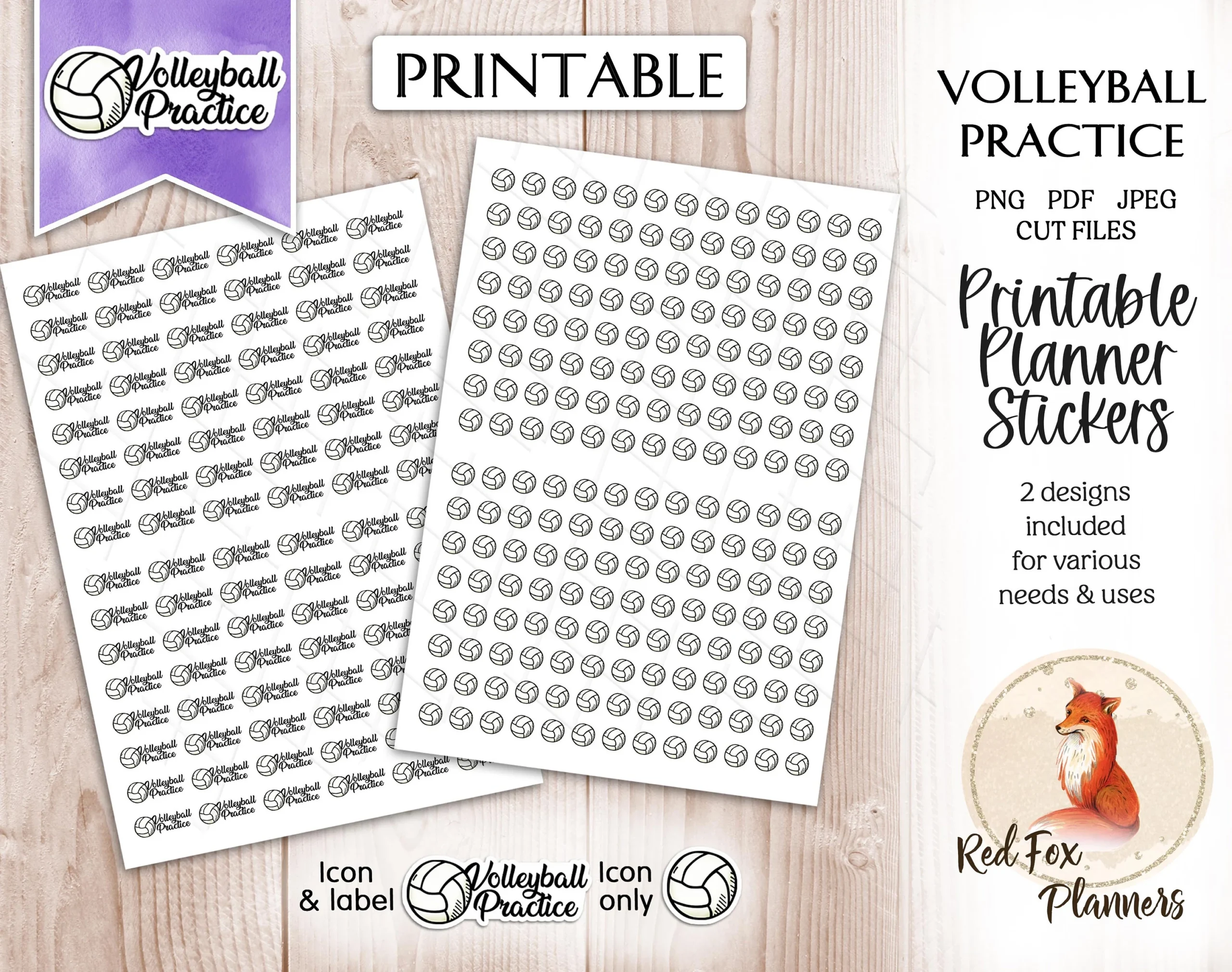 VOLLEYBALL PRACTICE Functional Digital Printable Stickers Instant Download Planner Journal Stationary Girls Sports Volley Handball Etsy