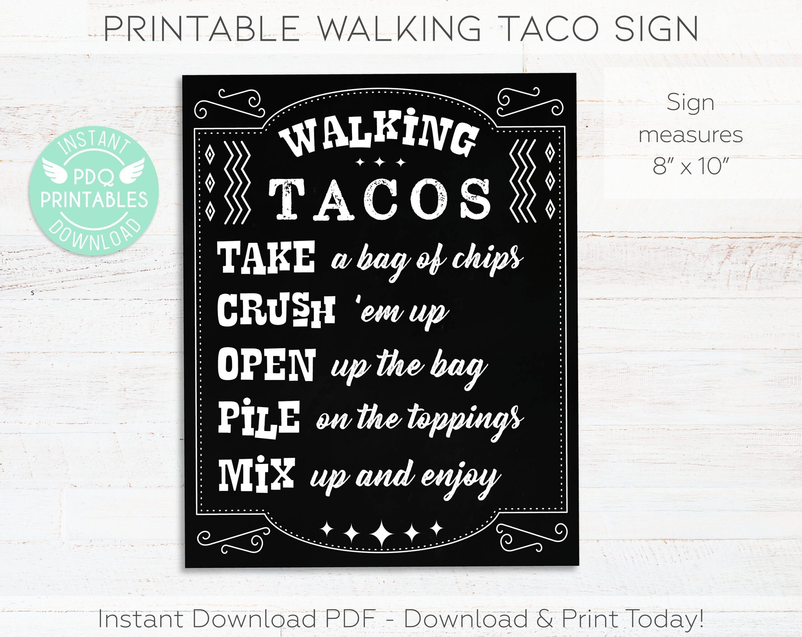 Printable Crop Walk Signs