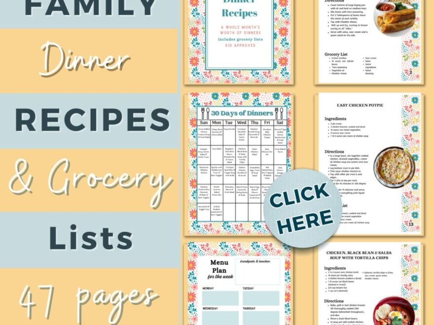 Weekly Meal Planner Printable Joyful Homemaking