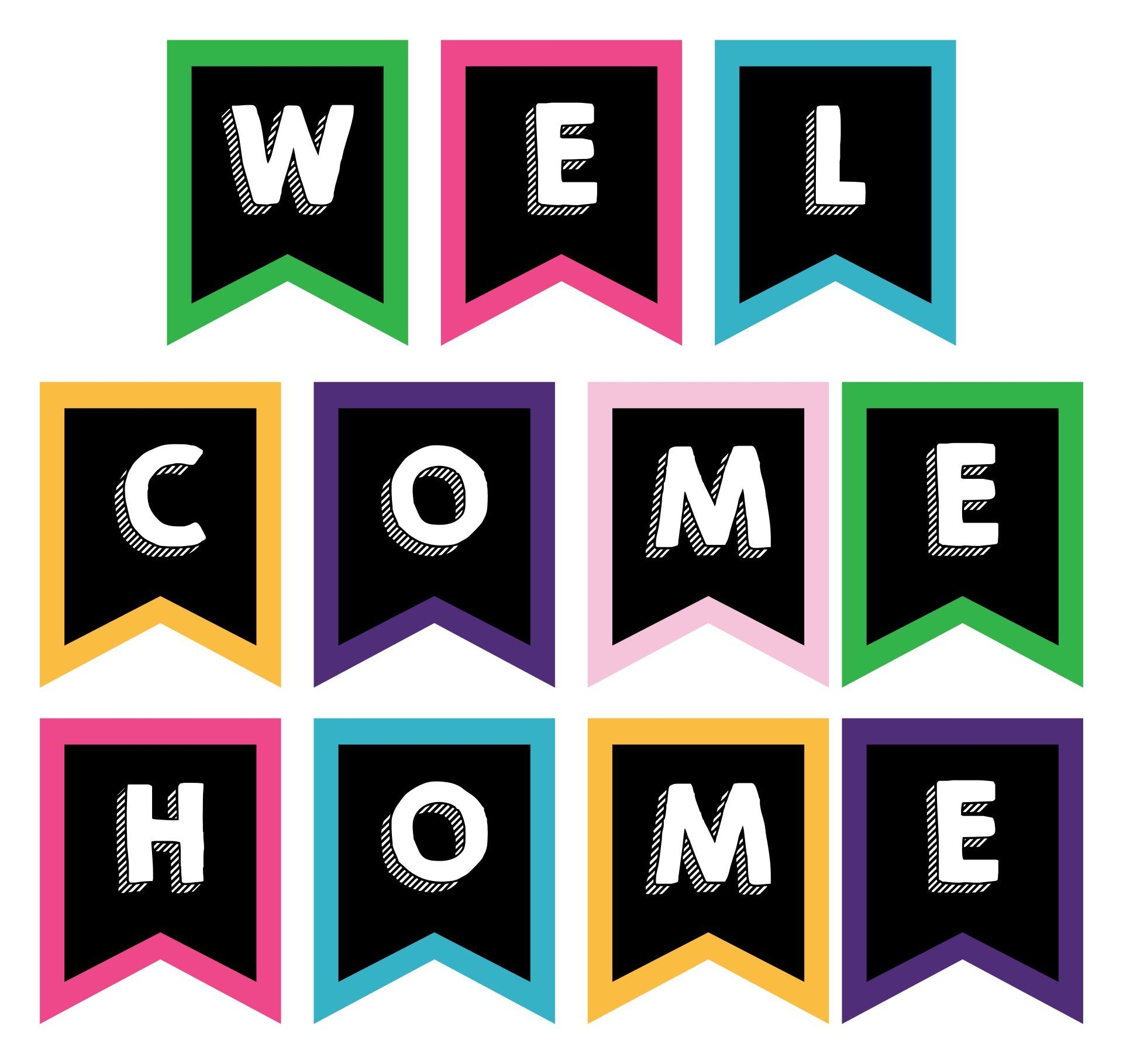Printable Alphabet Templates For Welcome Sign