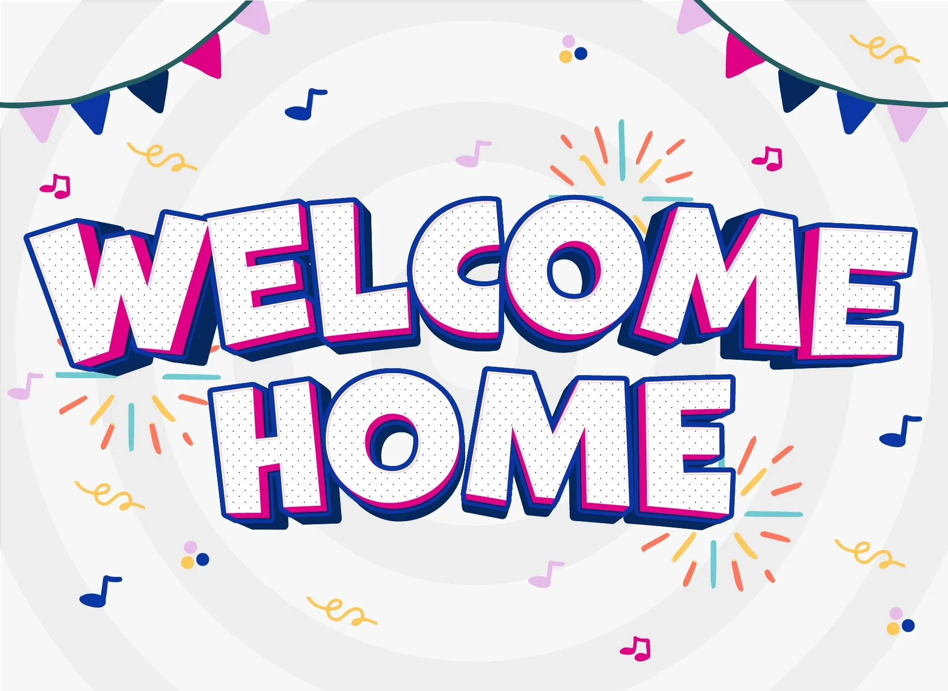 Welcome Home Printable Printable Party Favors