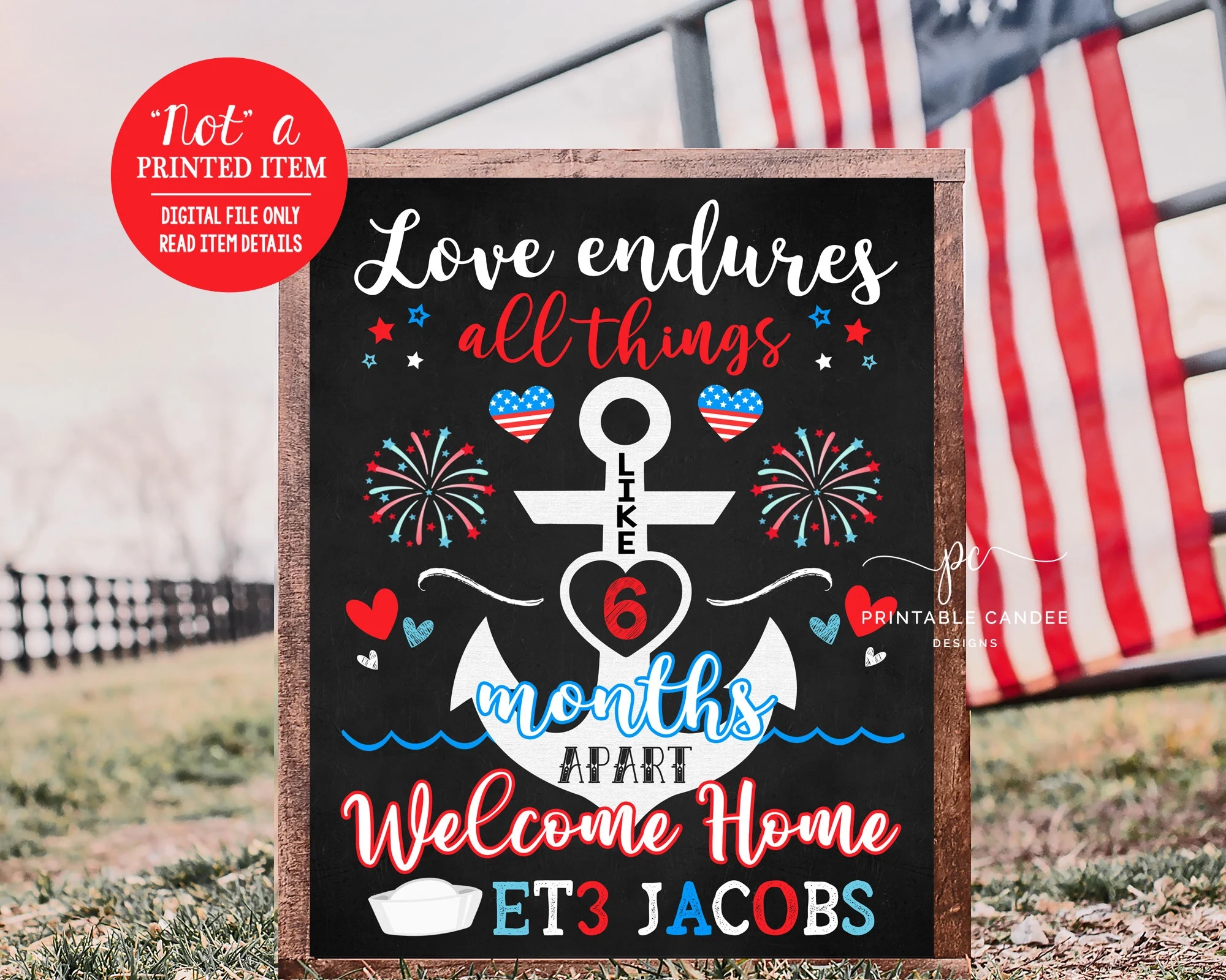 Welcome Home Lover Printable Signs