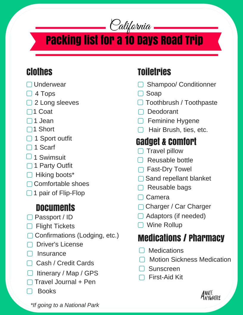 What To Pack For California In Autumn Annie Anywhere