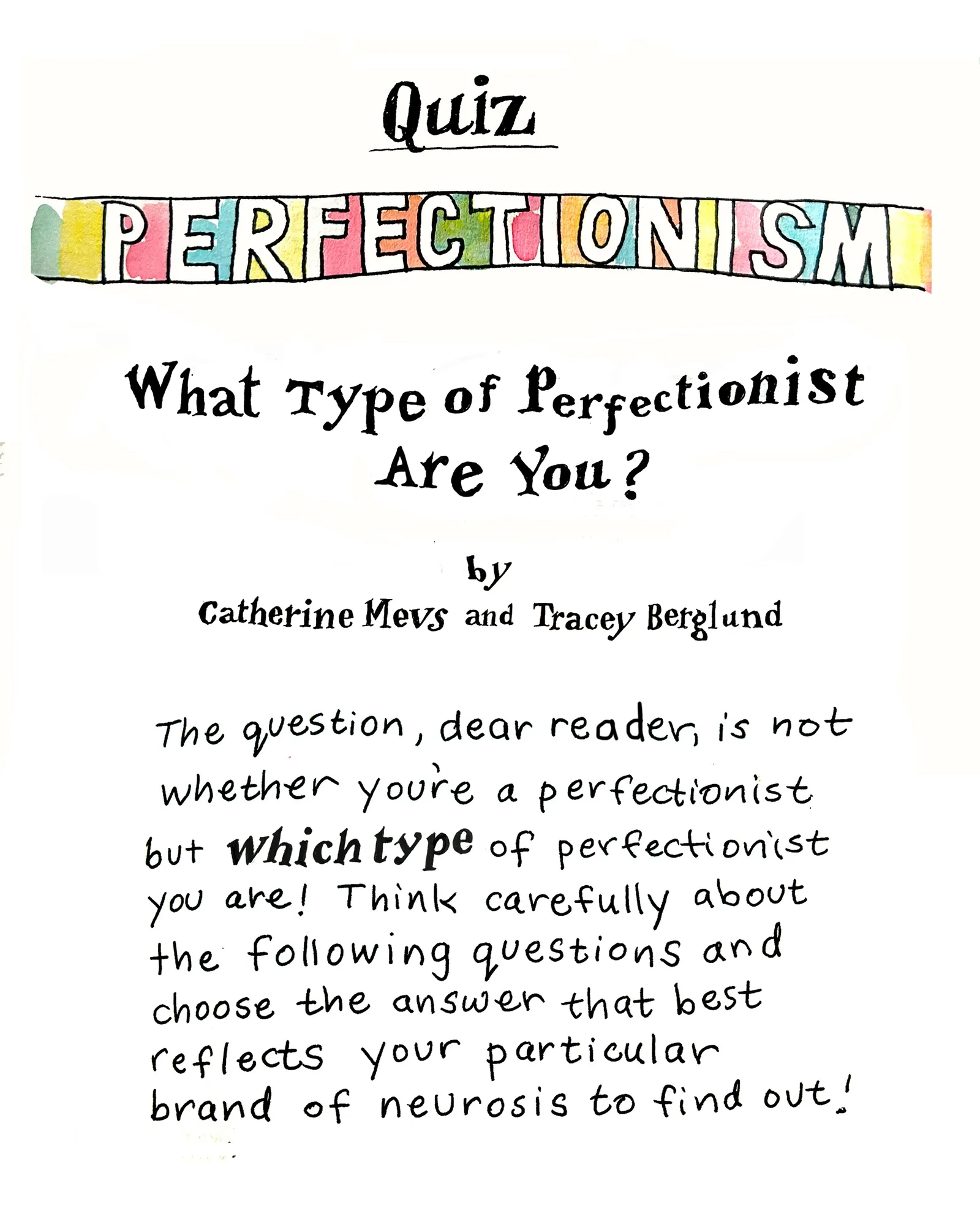 What Type Of Perfectionist Are You The New Yorker