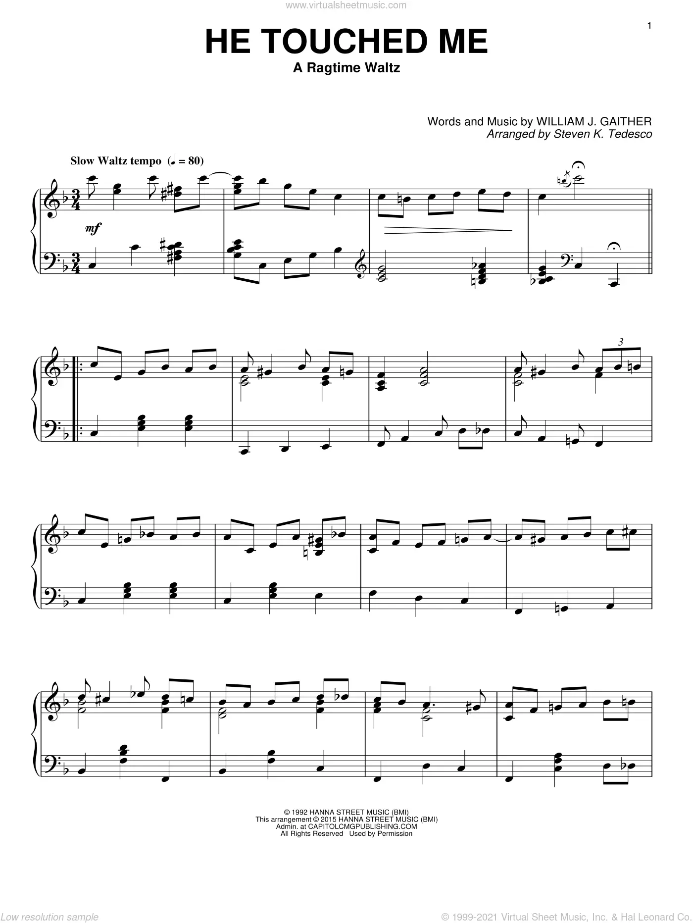 William J Gaither Sheet Music To Download And Print