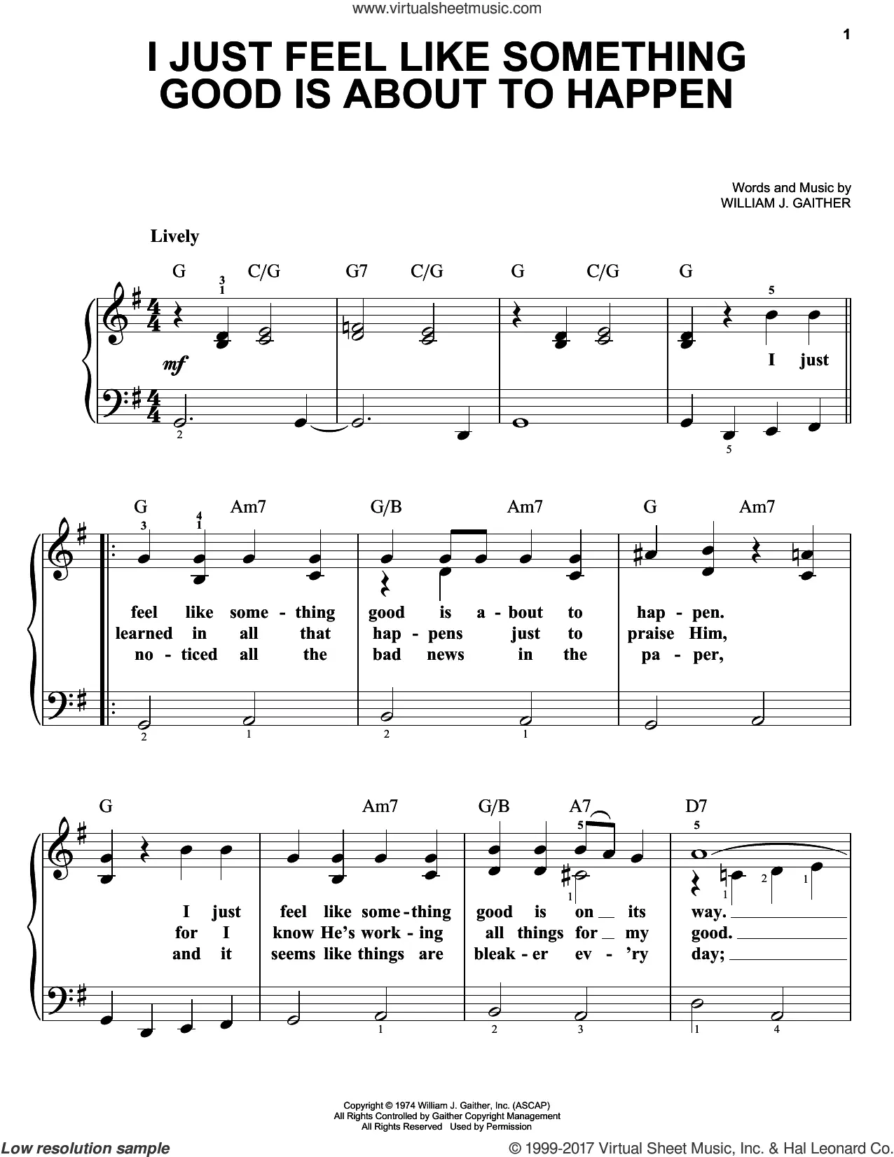 William J Gaither Sheet Music To Download And Print